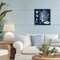Stupell Industries Coral Medley on Navy Framed Giclee, design by Lanie Loreth